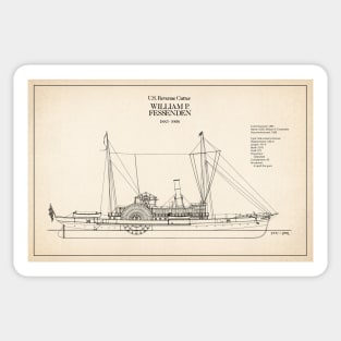 United States Revenue Cutter William P. Fessenden - SD Sticker